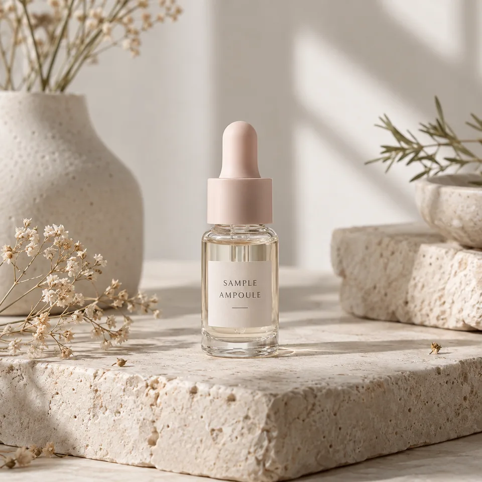 Synthetic Ampoule sample packaging photo