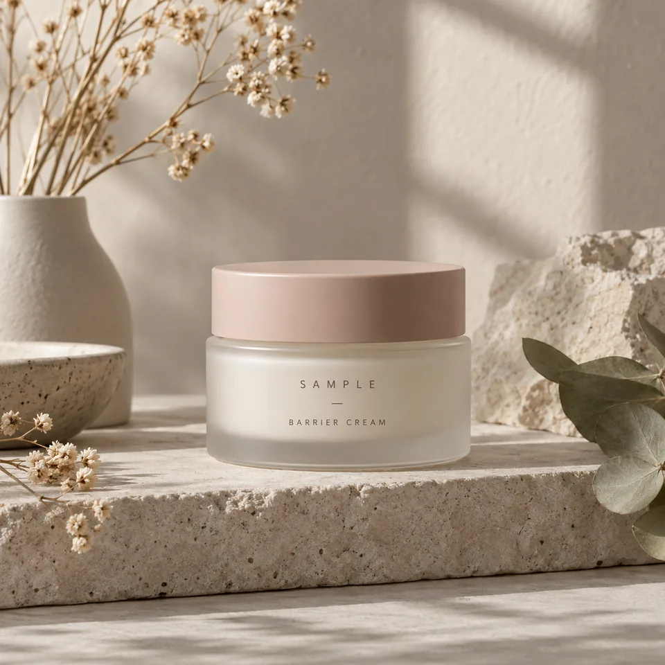 Synthetic Barrier Cream sample packaging photo