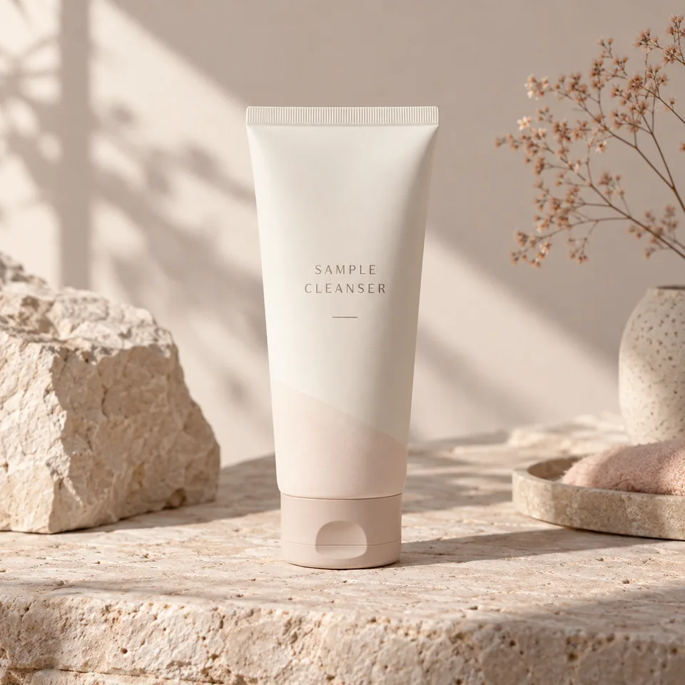 Synthetic Foam Cleanser sample packaging photo
